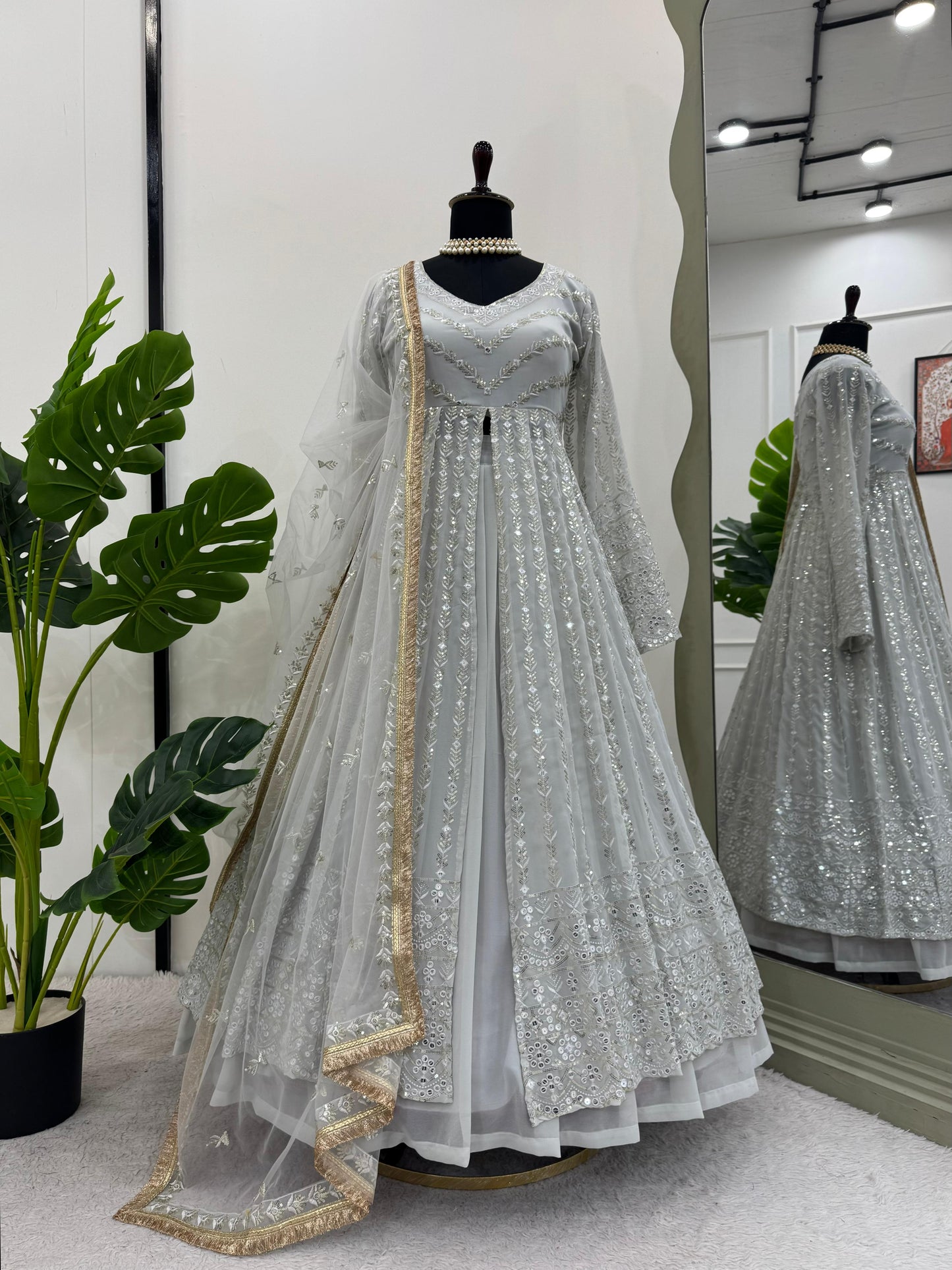 Top Lehenga Indowestern Readymade Stitched For Wedding Women Partywear Skirt Ready To Wear