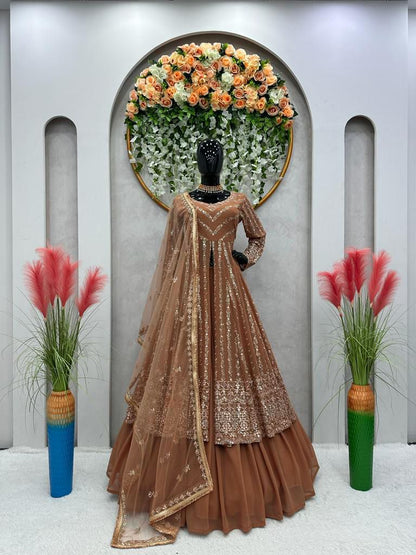 Top Lehenga Indowestern Readymade Stitched For Wedding Women Partywear Skirt Ready To Wear