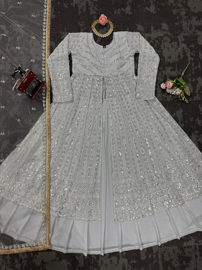 Top Lehenga Indowestern Readymade Stitched For Wedding Women Partywear Skirt Ready To Wear