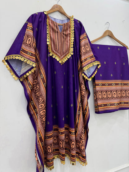 Kaftan Palazzo Suit Set Readymade Pakistani Stitched New Indian Ready To Wear