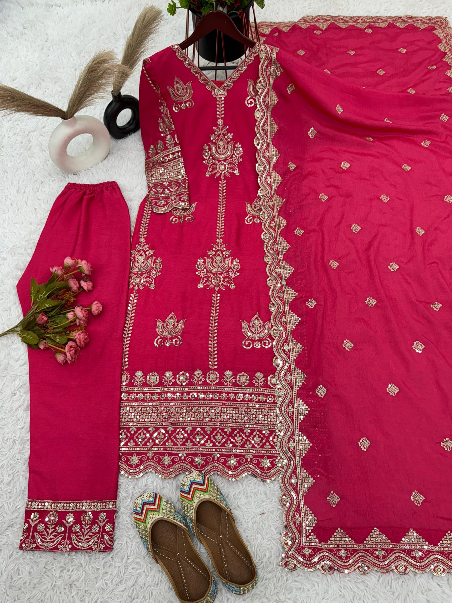 Pink Salwar Kameez Readymade Stitched New Indian Ready To Wear Wedding Suit