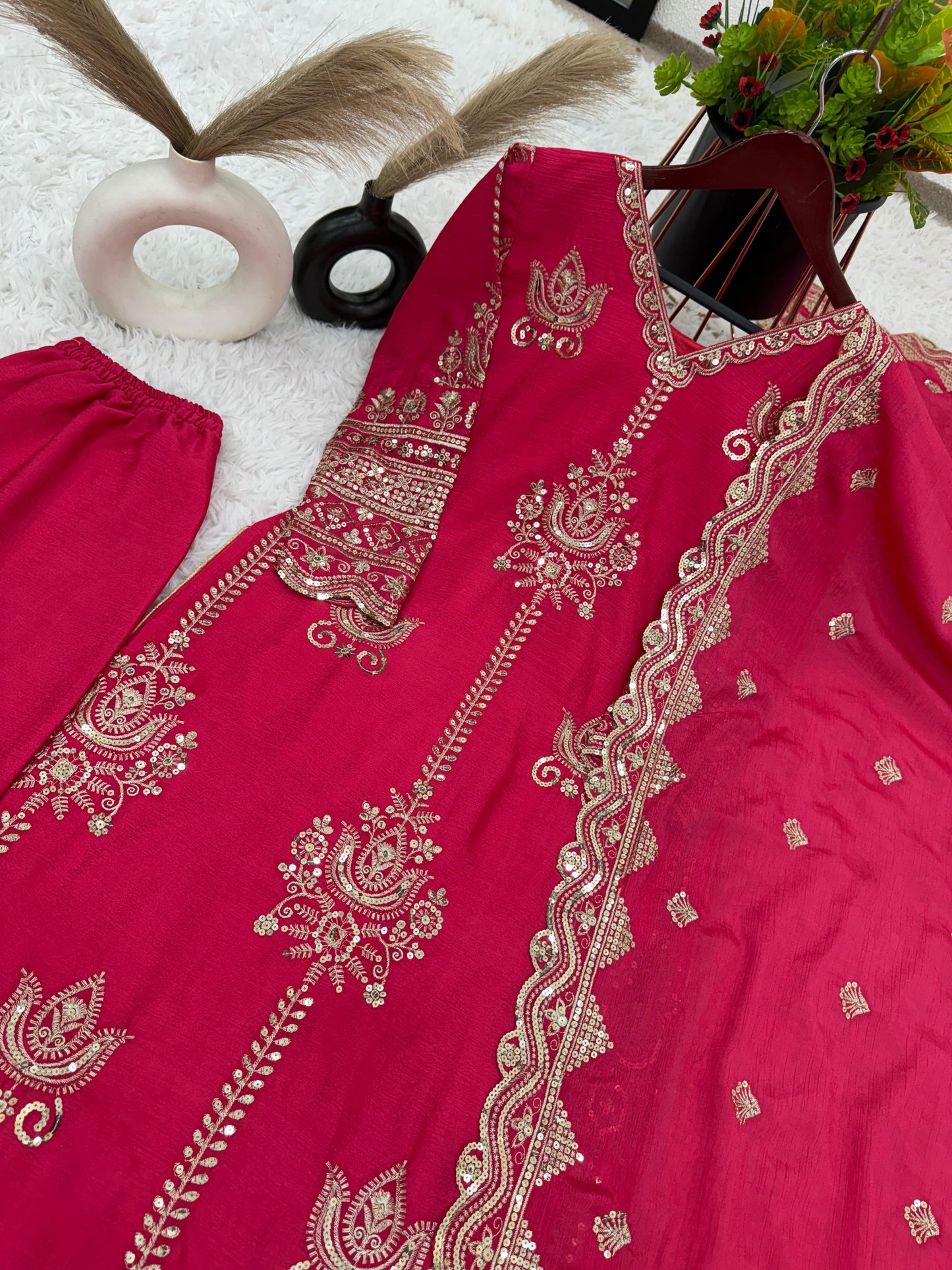 Pink Salwar Kameez Readymade Stitched New Indian Ready To Wear Wedding Suit