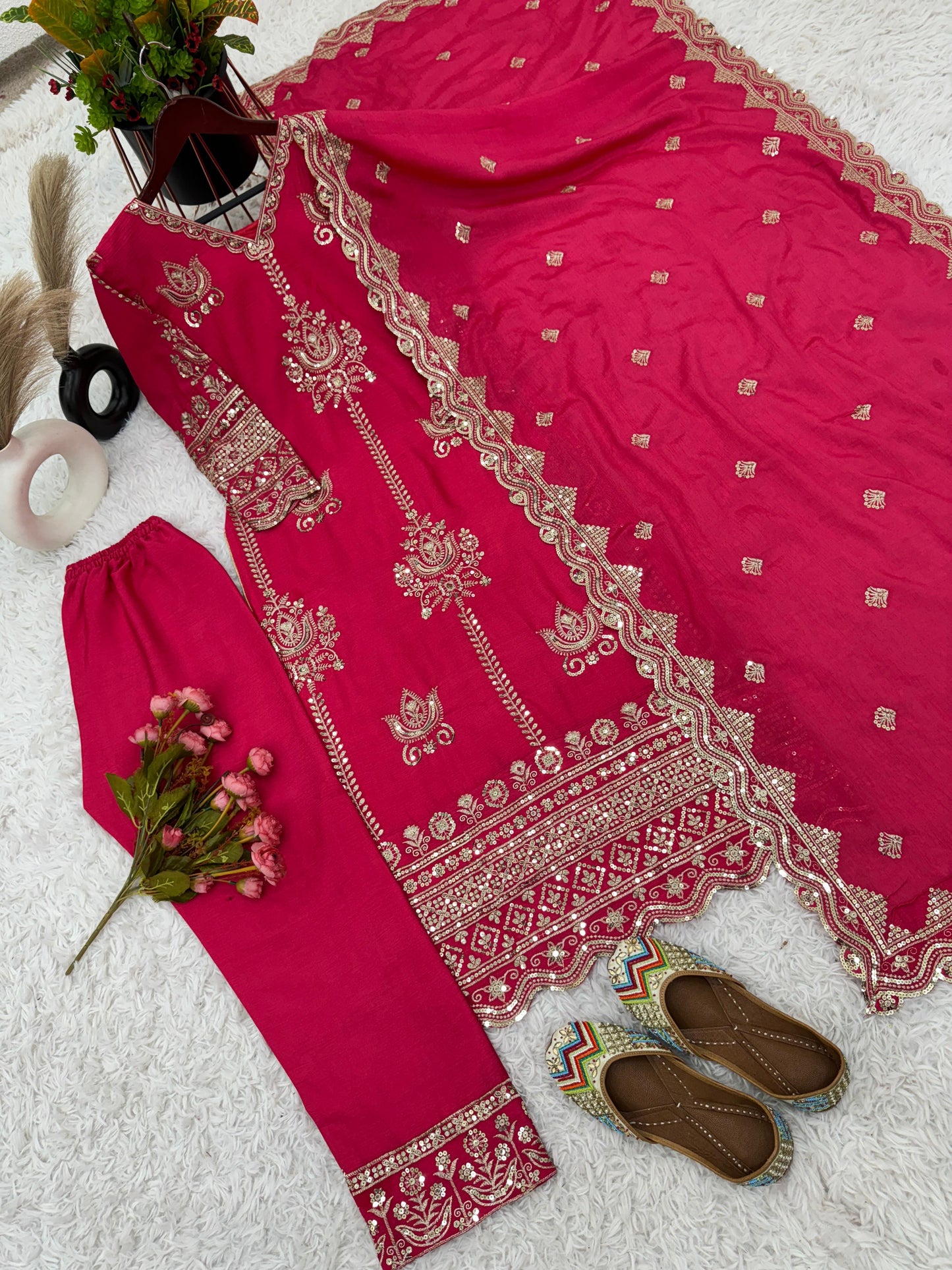 Pink Salwar Kameez Readymade Stitched New Indian Ready To Wear Wedding Suit