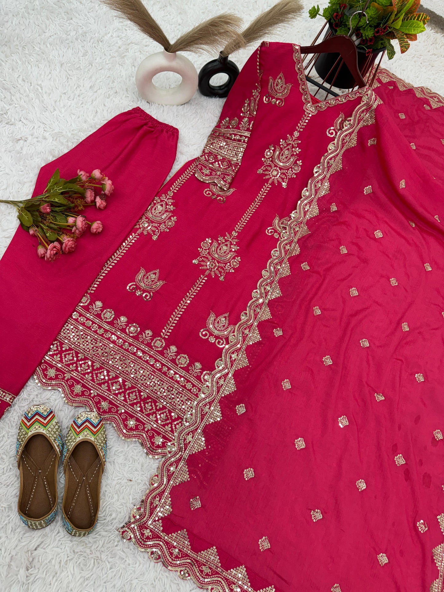Pink Salwar Kameez Readymade Stitched New Indian Ready To Wear Wedding Suit