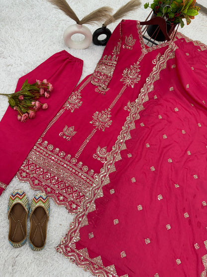 Pink Salwar Kameez Readymade Stitched New Indian Ready To Wear Wedding Suit