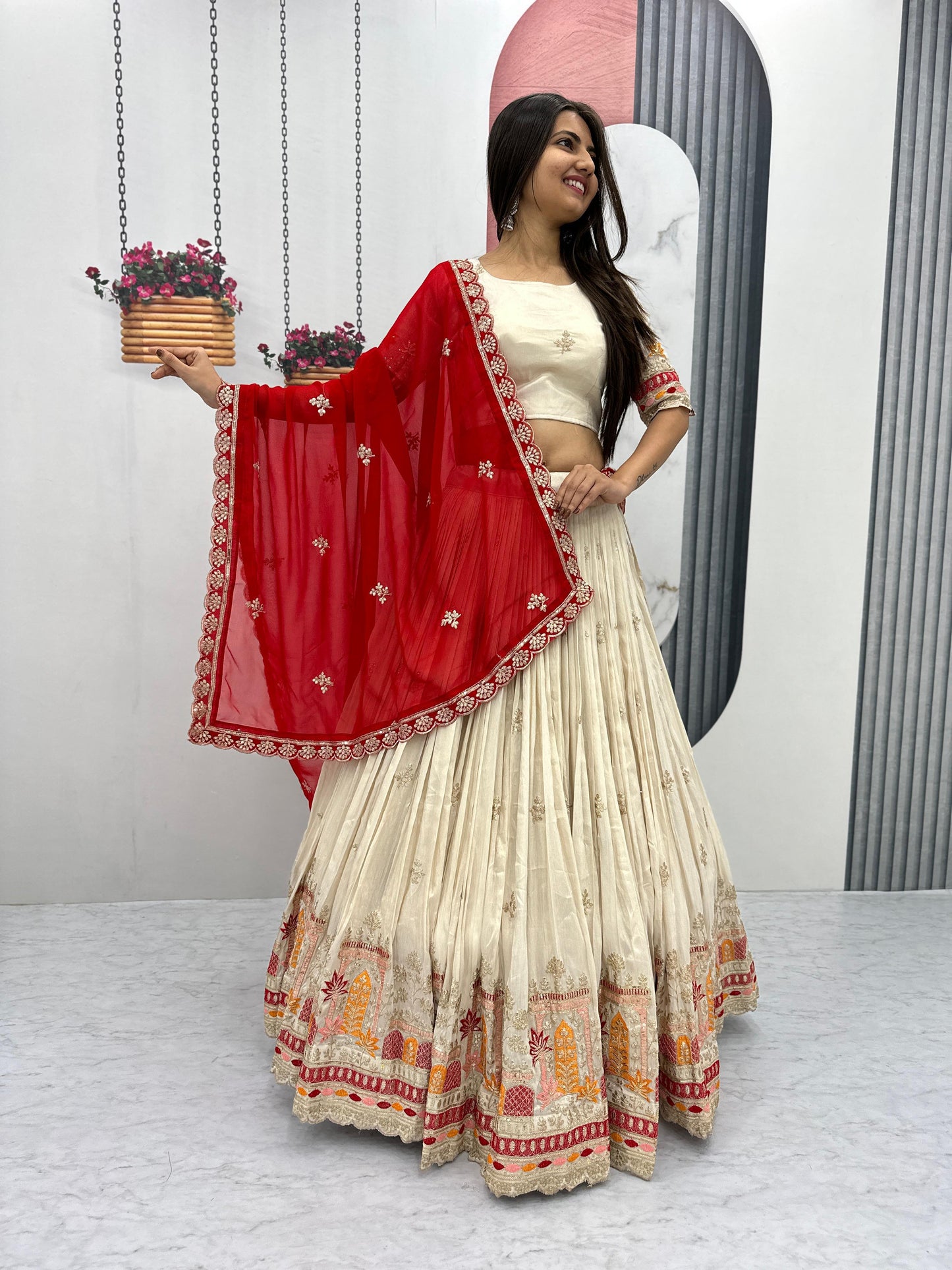 Lehenga Choli Readymade Stitched For Wedding Women Party Skirt Ready To Wear
