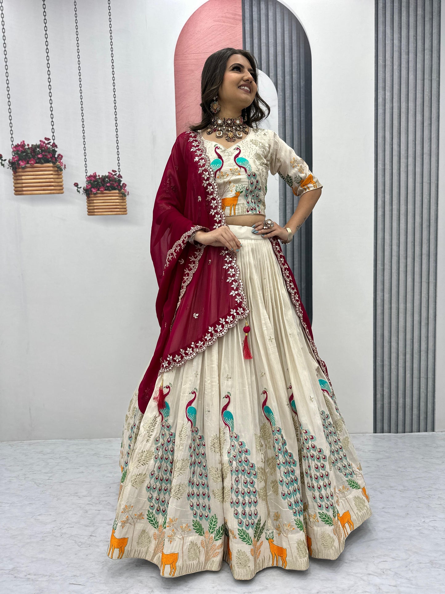 Wedding Lehenga Choli Readymade Stitched ForWomen Party Skirt Ready To Wear