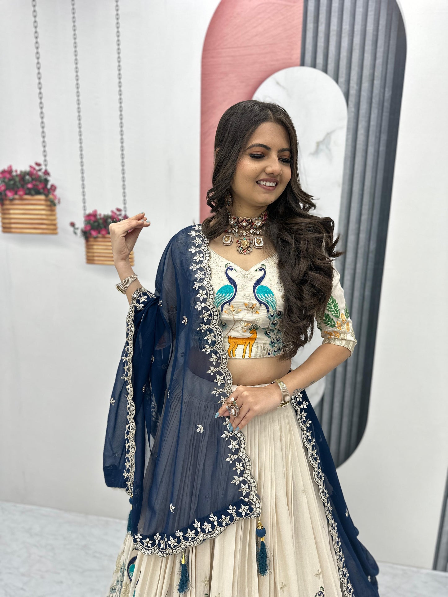 Wedding Lehenga Choli Readymade Stitched ForWomen Party Skirt Ready To Wear