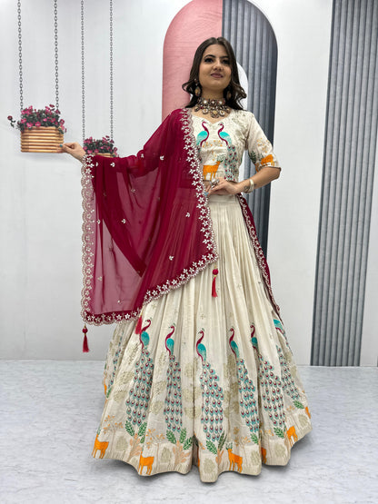 Wedding Lehenga Choli Readymade Stitched ForWomen Party Skirt Ready To Wear
