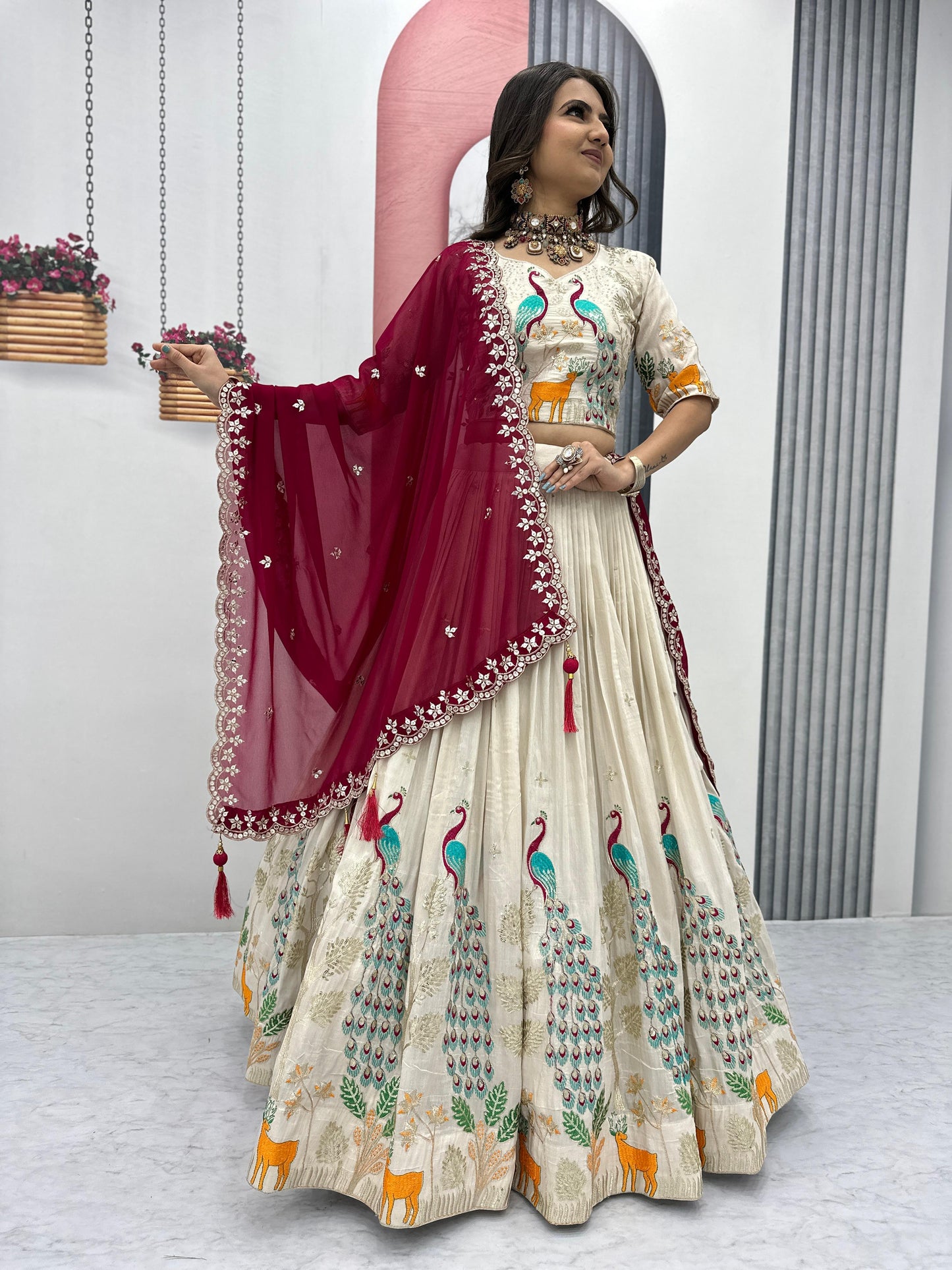 Wedding Lehenga Choli Readymade Stitched ForWomen Party Skirt Ready To Wear