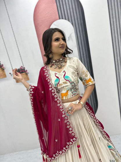 Wedding Lehenga Choli Readymade Stitched ForWomen Party Skirt Ready To Wear