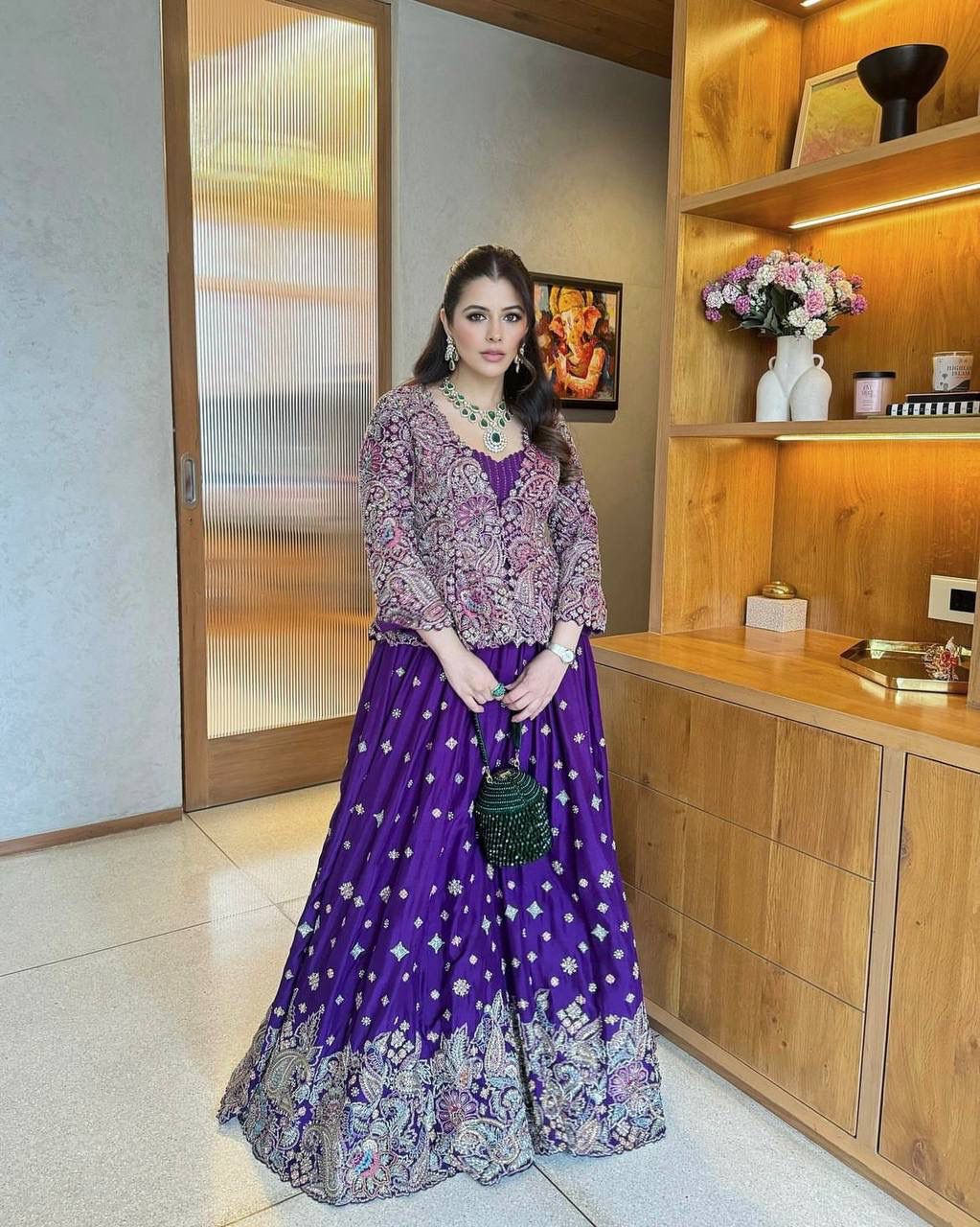 Indowestern Wedding gown with koti Indian Readymade gown dress  stitched