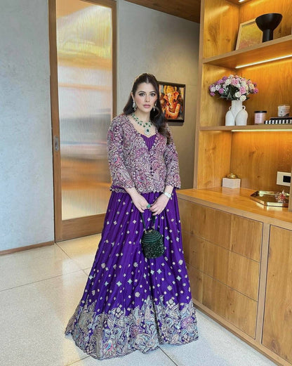 Indowestern Wedding gown with koti Indian Readymade gown dress  stitched