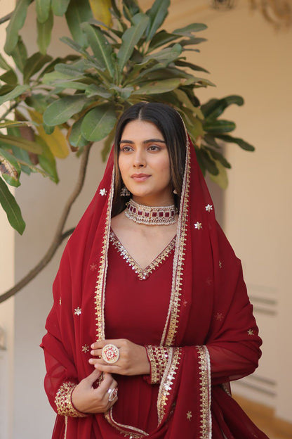 Anarkali Full Flair Ready to Wear Gown with Dupatta Indian dress
