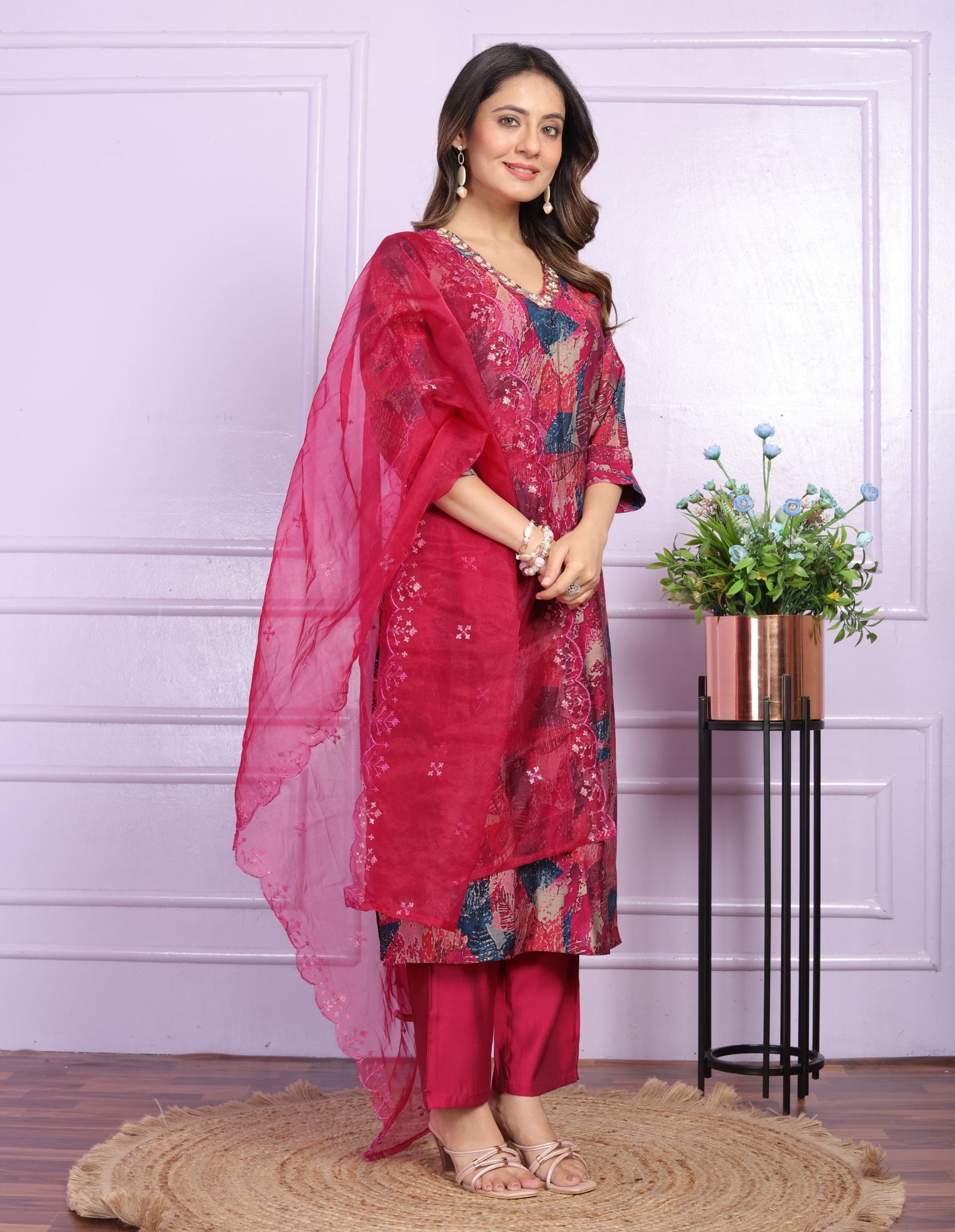 Readymade Anarkali Dress Indian wedding salwar Kameez Set