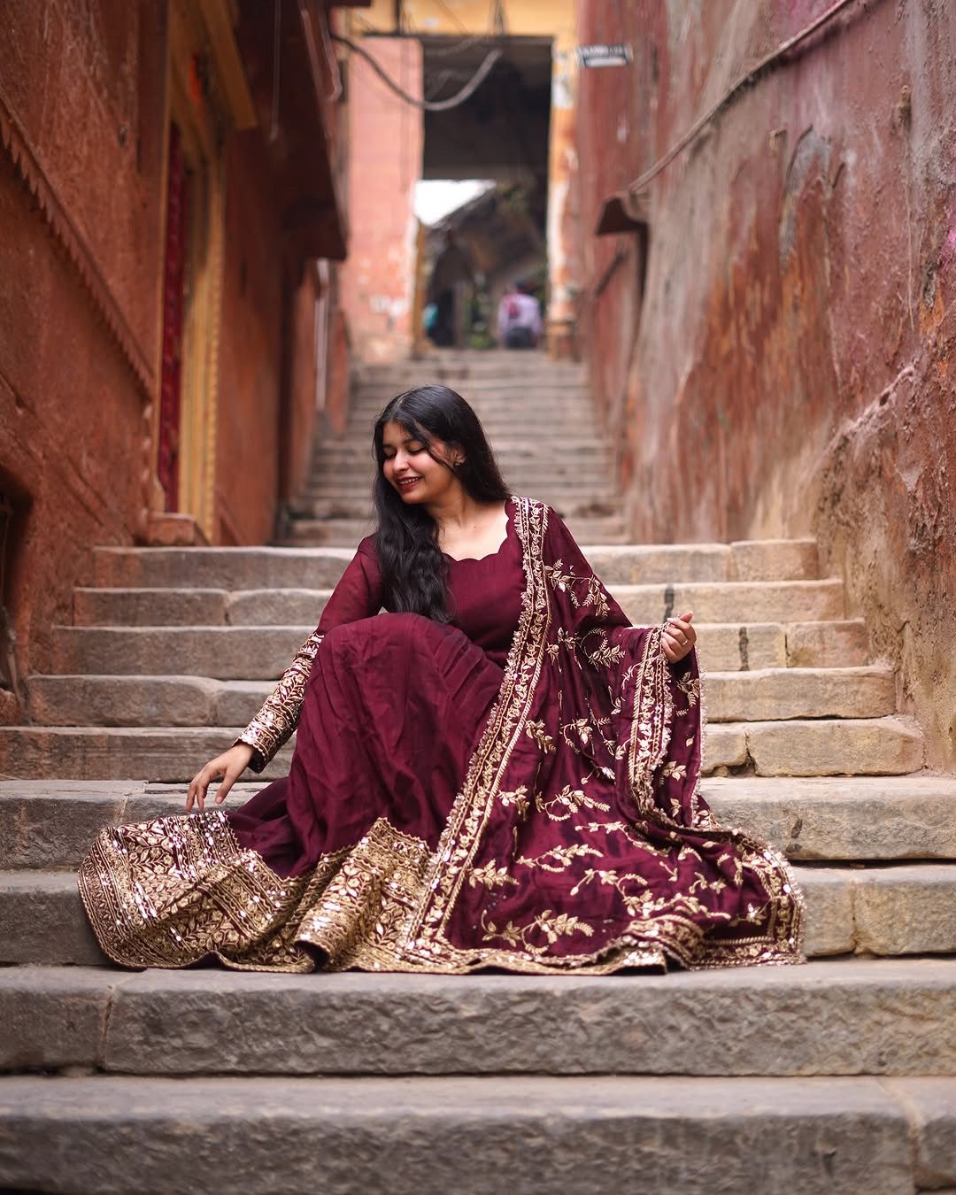 Designer Partywear Anarkali Indian salwar kameez Readymade
