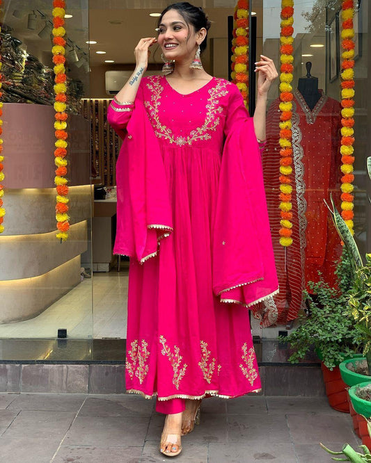 Indian Ready To Wear Anarkali Full Flair Salwar kameez dress