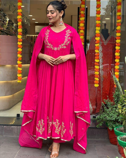 Indian Ready To Wear Anarkali Full Flair Salwar kameez dress