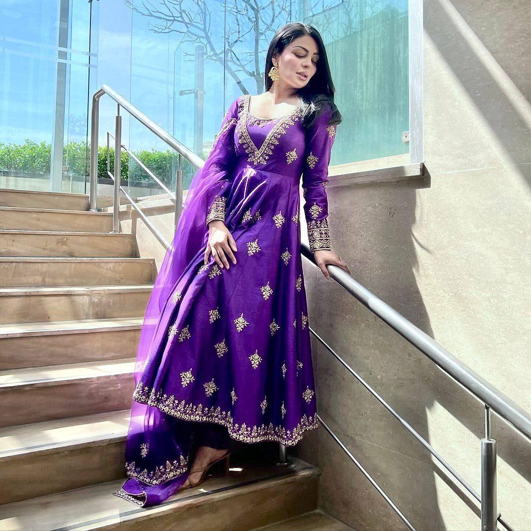 Anarkali Full Falir Salwar Kameez Readymade Indian Dress