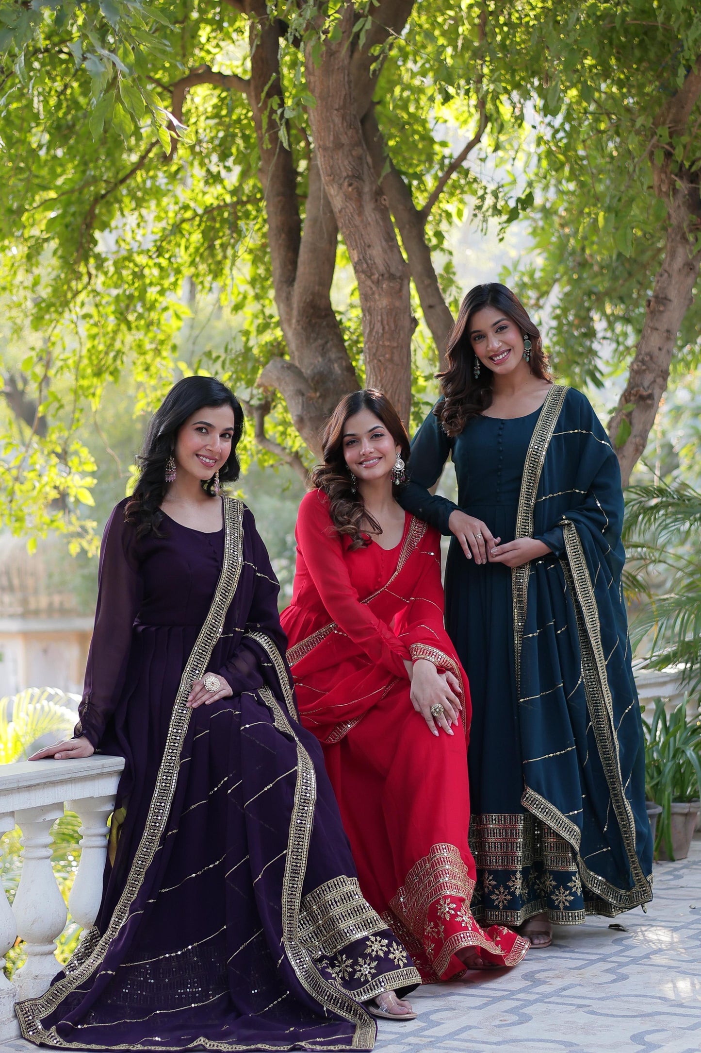 Readymade Anarkali Full Flair Gown Dress Indian Suit