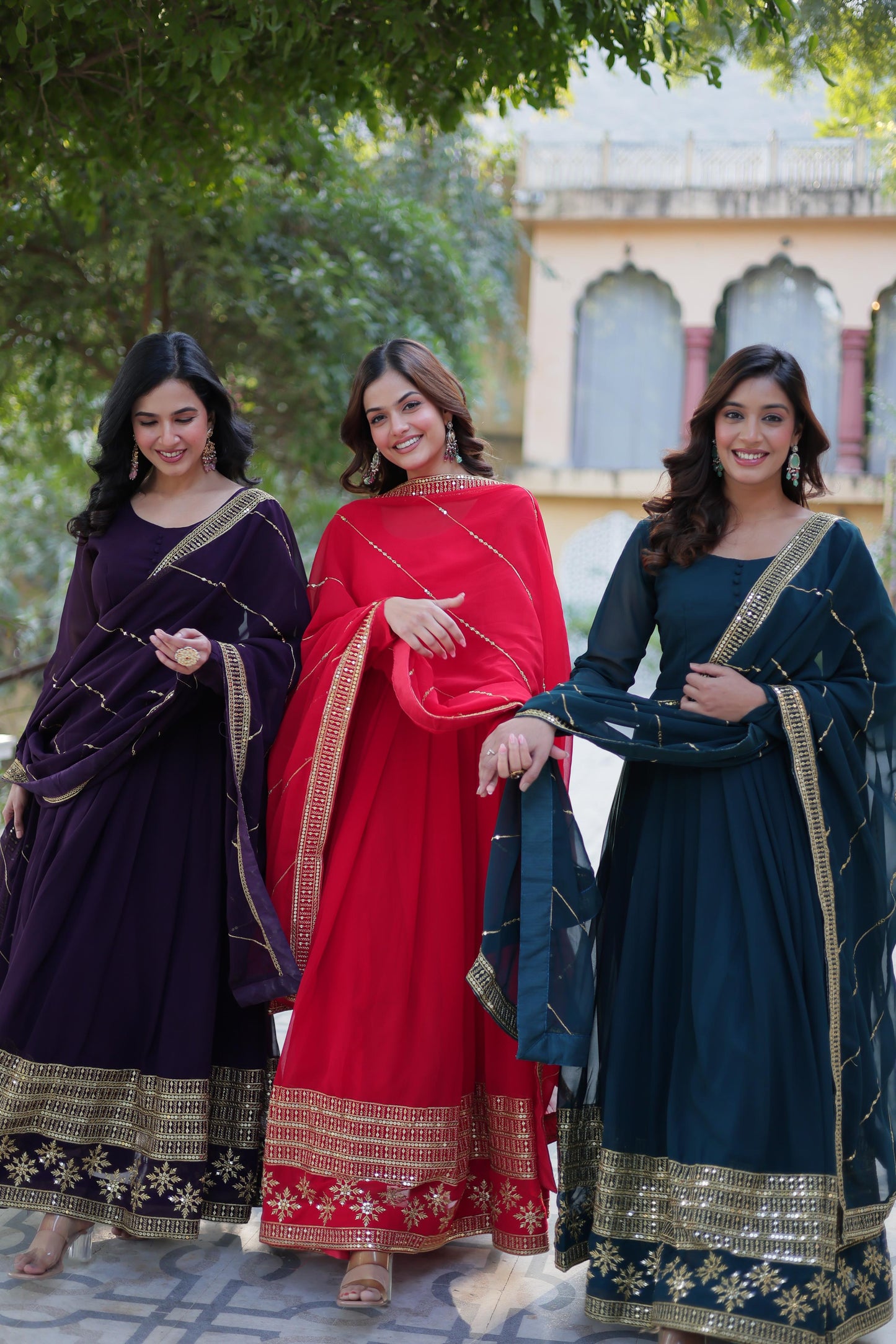 Readymade Anarkali Full Flair Gown Dress Indian Suit