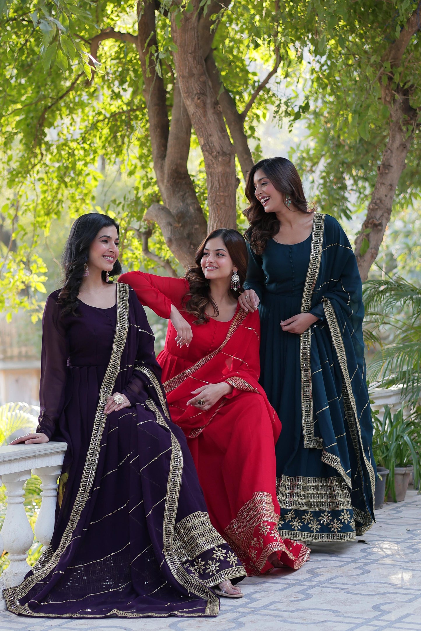 Readymade Anarkali Full Flair Gown Dress Indian Suit