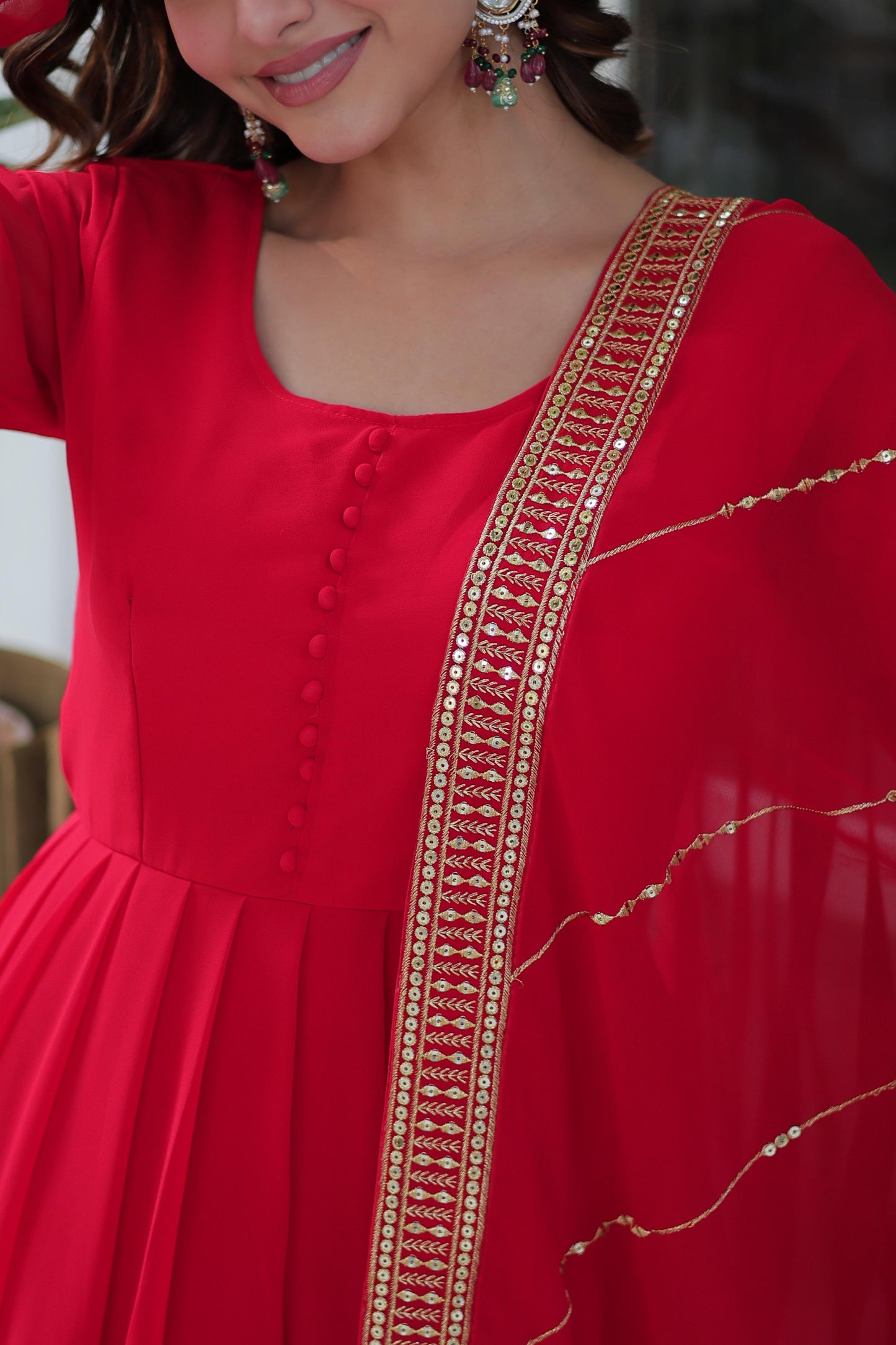 Readymade Anarkali Full Flair Gown Dress Indian Suit