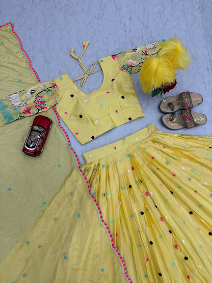 South Indian Lehenga Choli for wedding women Readymade