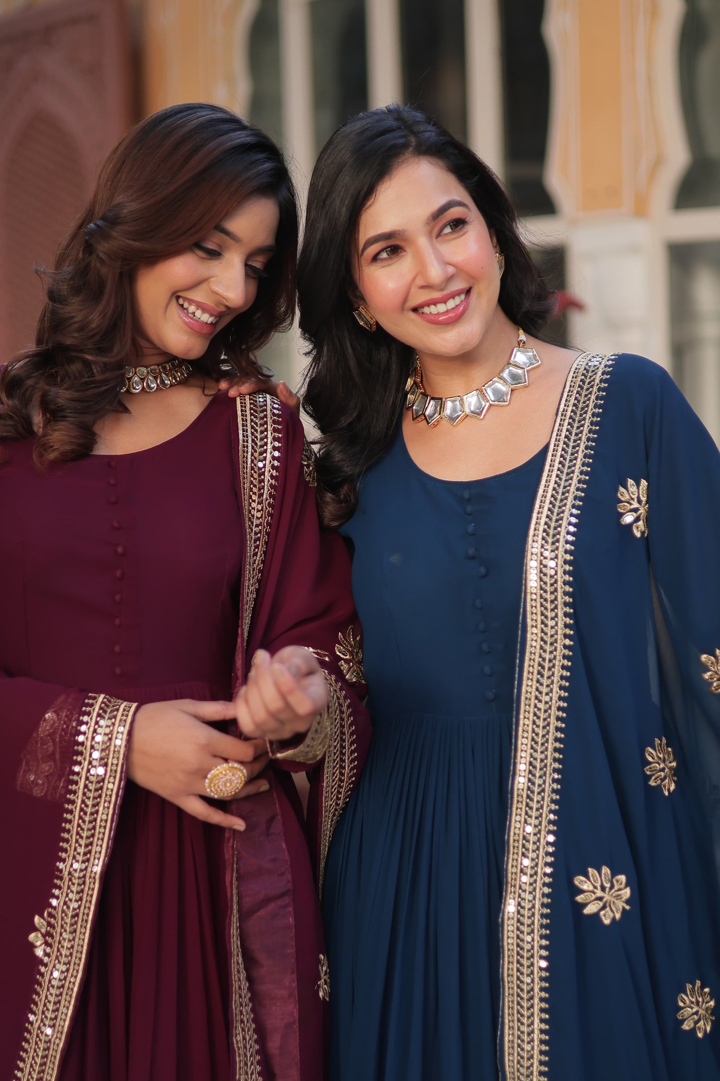 Premium Full Flair anarkali gown Readymade for wedding