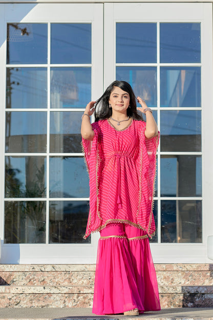 Indowestern Kaftan Blouse Sharara Set Readymade dress