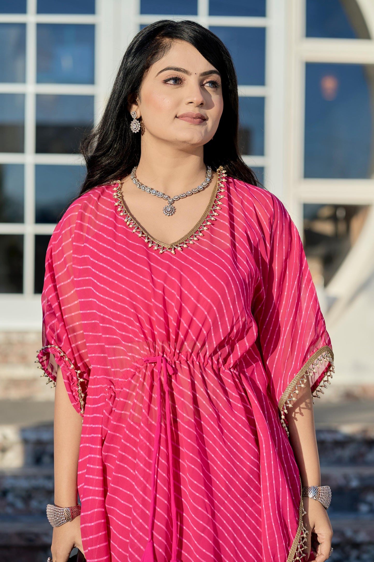 Indowestern Kaftan Blouse Sharara Set Readymade dress