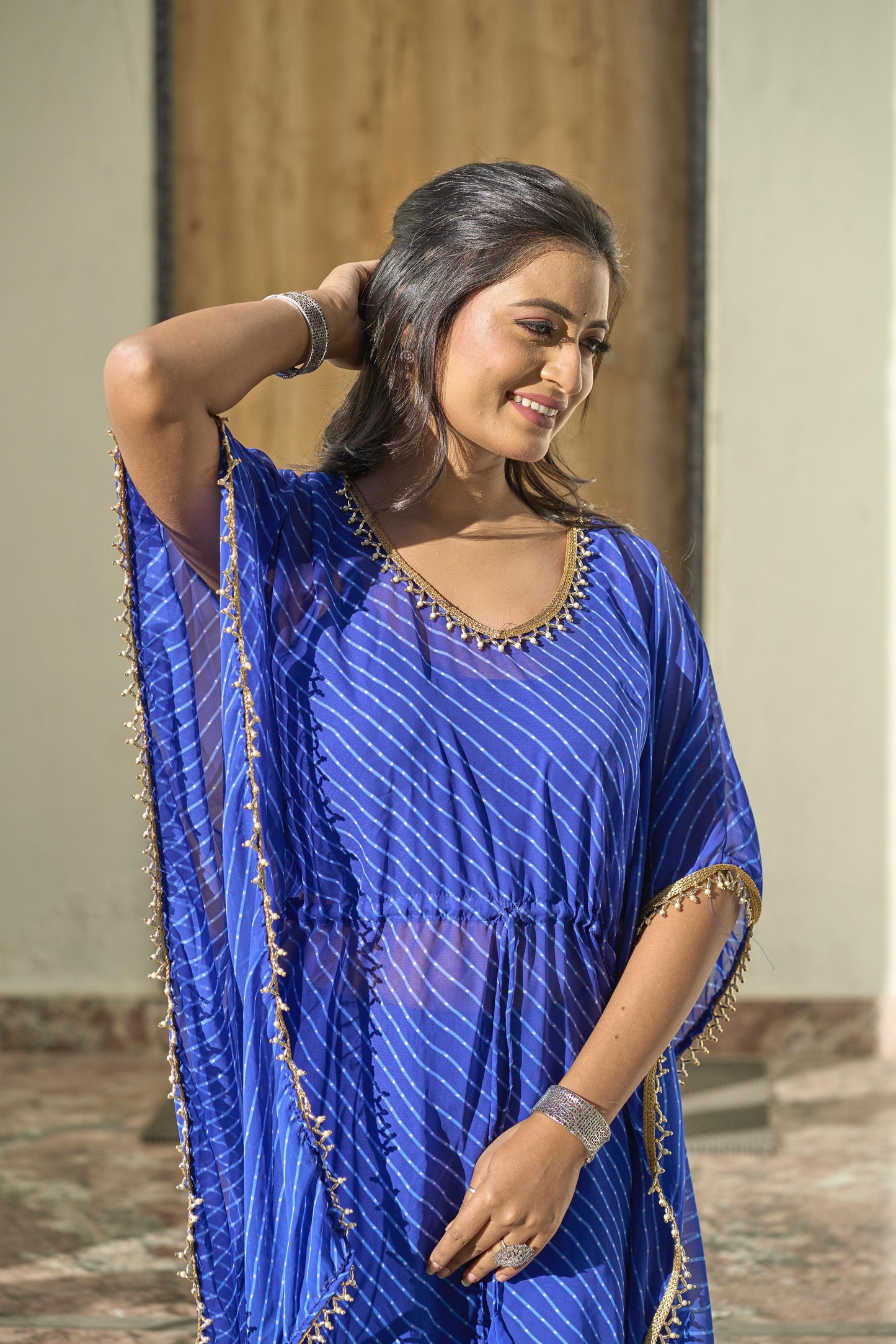 Indowestern Kaftan Blouse Sharara Set Readymade dress