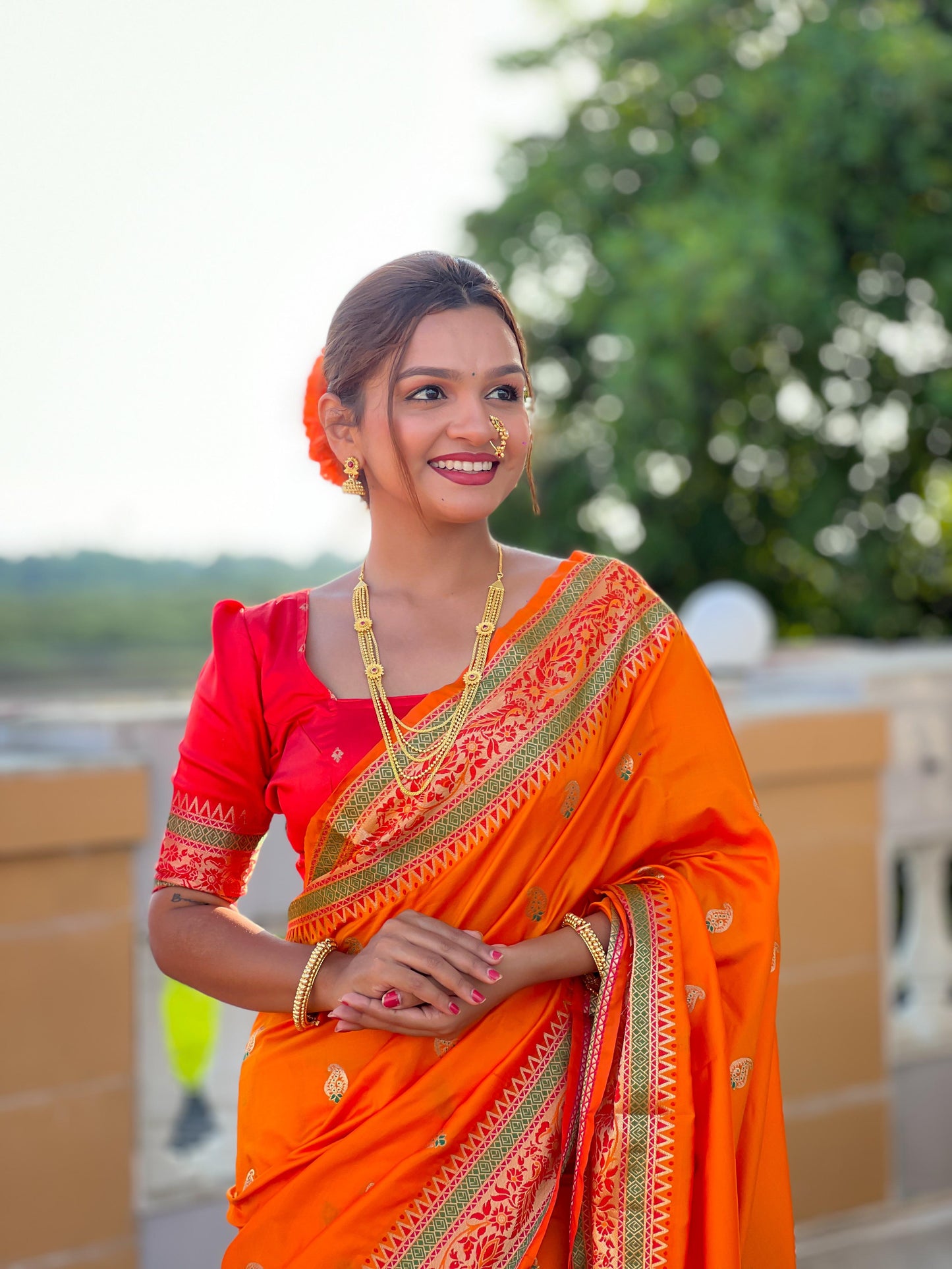 Paithani Silk saree Readymade Indian wedding saree