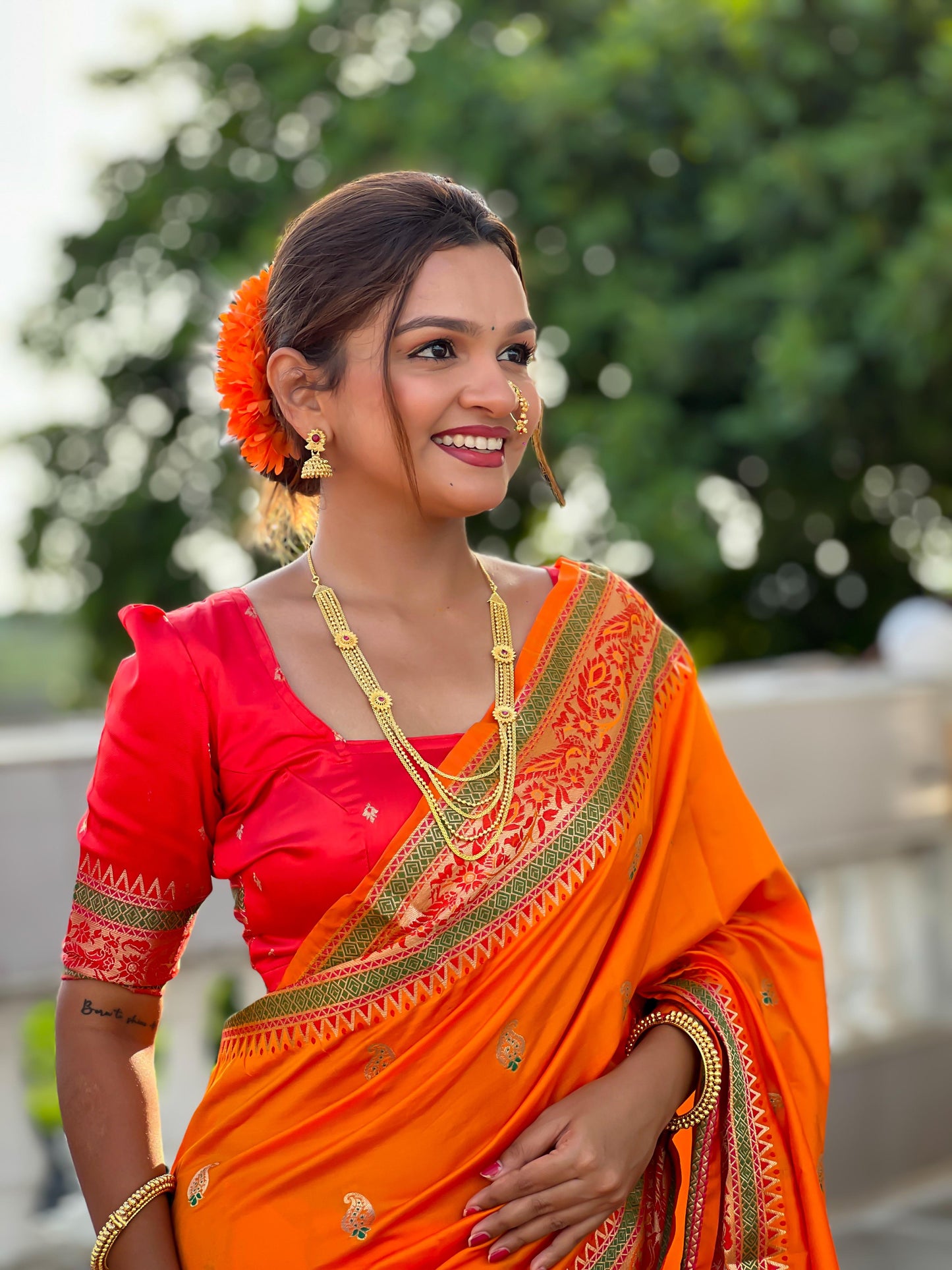 Paithani Silk saree Readymade Indian wedding saree