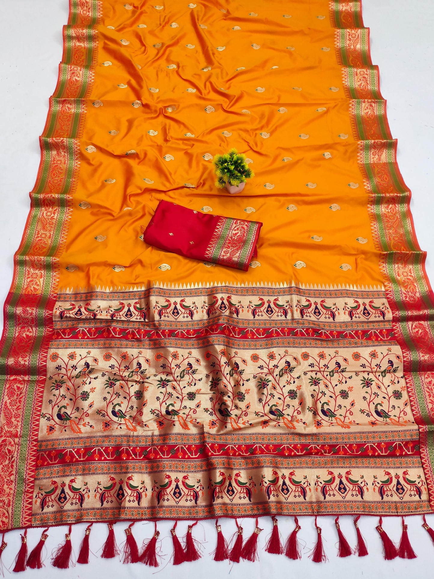 Paithani Silk saree Readymade Indian wedding saree