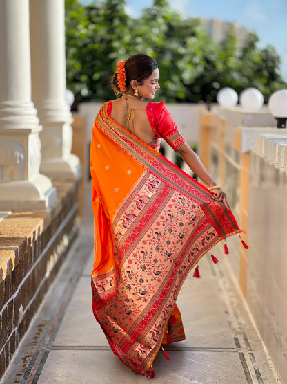 Paithani Silk saree Readymade Indian wedding saree