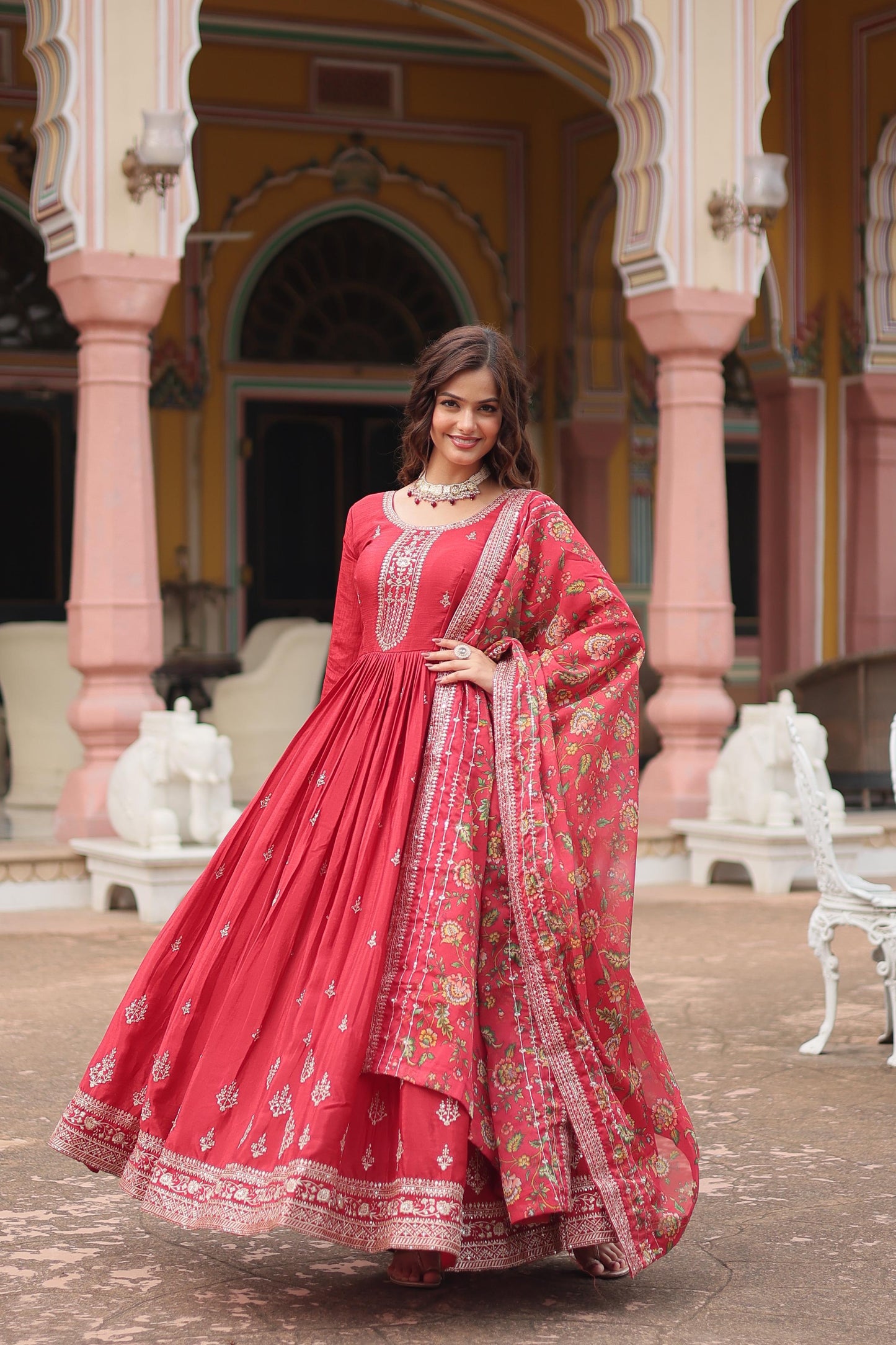 Indian Gown Dress Readymade for wedding Anarkali Full Flair