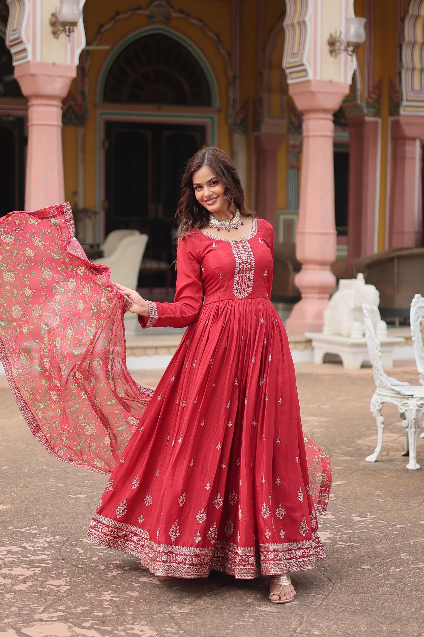 Indian Gown Dress Readymade for wedding Anarkali Full Flair