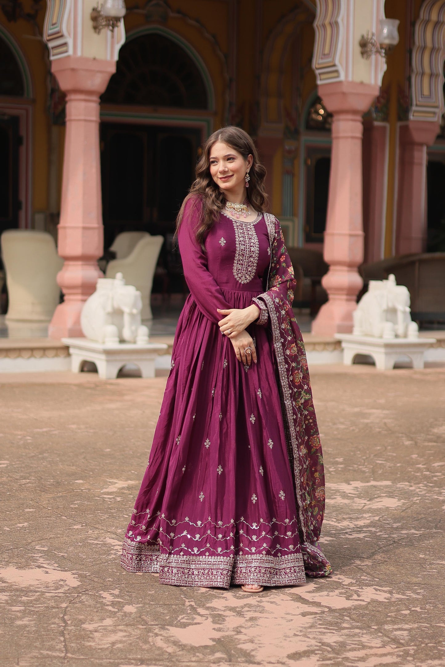 Indian Gown Dress Readymade for wedding Anarkali Full Flair
