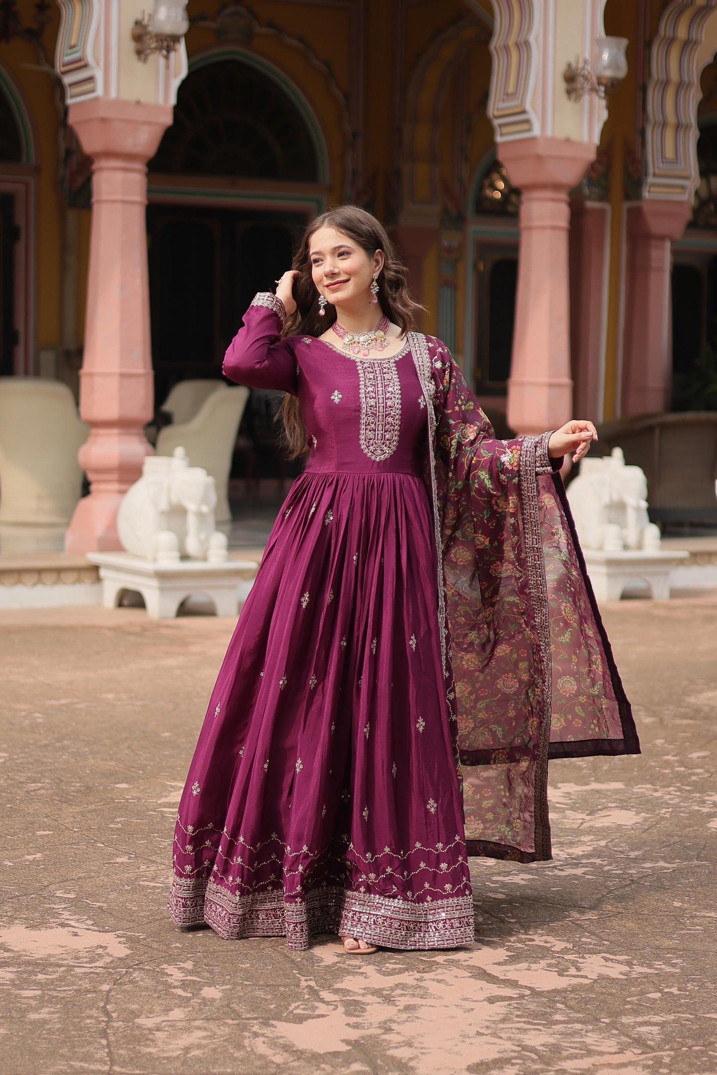 Indian Gown Dress Readymade for wedding Anarkali Full Flair