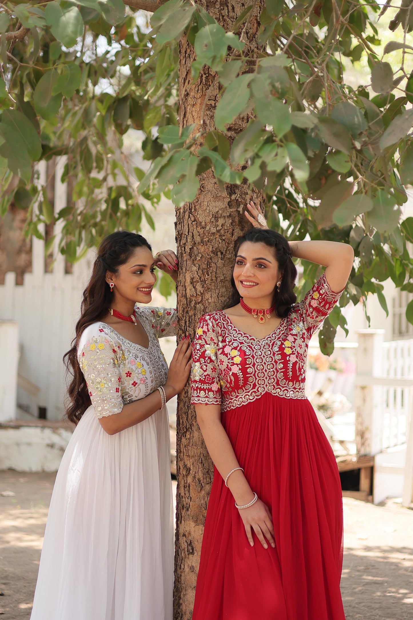 Anarkali Full Flaired gown Readymade Indian wedding dress