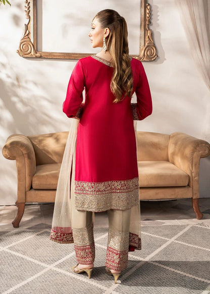 Red pakistani salwar kameez Indian Readymade dress for wedding