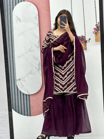Sharara Suit Set Indian Dress Salwar Kameez suit set