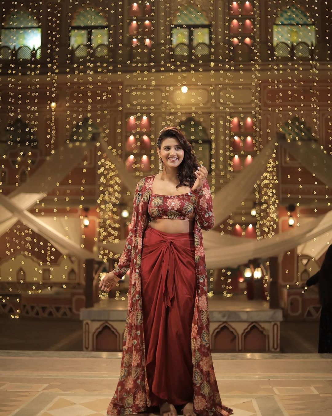 Indowestern Skirt choli with shrug Readymade Indian wedding dress