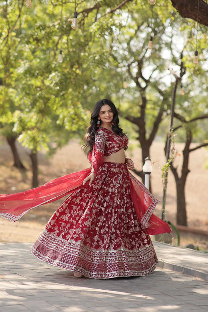 Heavy premium lehenga choli for wedding ready to wear indian dress