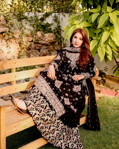Pakistani Sharara Suit set Indian salwar kameez dress