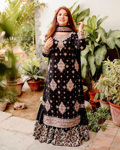Pakistani Sharara Suit set Indian salwar kameez dress