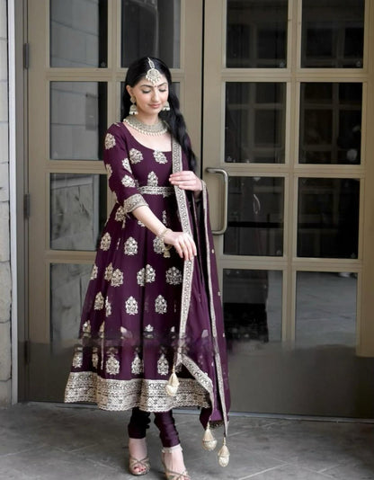Anarkali Gown Suit Indian wedding full Flair dress