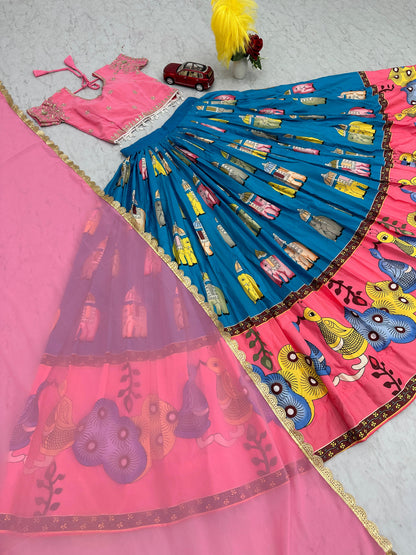 Kalamkari Festival wedding wear lehenga choli Ready to Wear