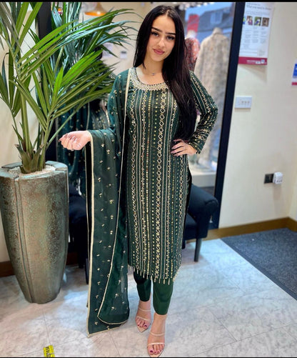 Pakistani salwar kameez Indian dress Readymade Designer Suit